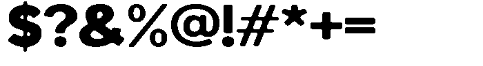 Readant Soft Black Expanded Font OTHER CHARS
