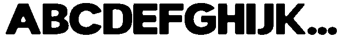 Readant Soft Black Expanded Font UPPERCASE