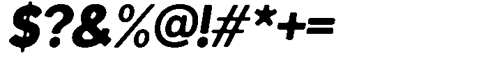 Readant Soft Black Italic Font OTHER CHARS