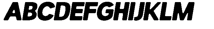 Readant Soft Black Italic Font UPPERCASE