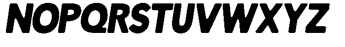 Readant Soft Black Semi Condensed Italic Font UPPERCASE