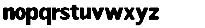 Readant Soft Black Semi Condensed Font LOWERCASE