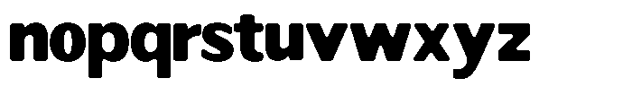 Readant Soft Black Font LOWERCASE
