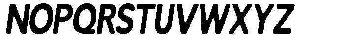 Readant Soft Bold Condensed Italic Font UPPERCASE