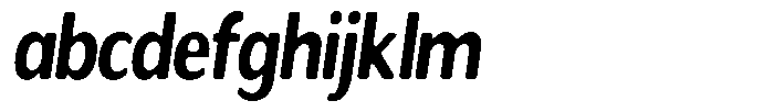 Readant Soft Bold Condensed Italic FONT
