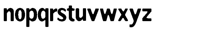 Readant Soft Bold Condensed Font LOWERCASE