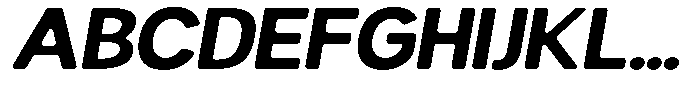 Readant Soft Bold Expanded Italic Font UPPERCASE