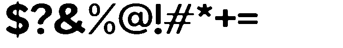 Readant Soft Bold Expanded Font OTHER CHARS