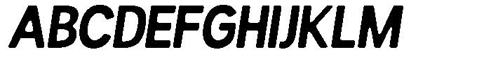 Readant Soft Bold Semi Condensed Italic Font UPPERCASE
