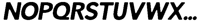 Readant Soft Bold Semi Expanded Italic Font UPPERCASE