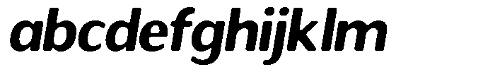 Readant Soft Bold Semi Expanded Italic FONT