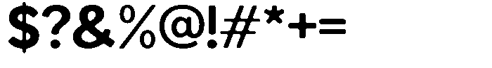Readant Soft Bold Semi Expanded Font OTHER CHARS