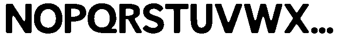 Readant Soft Bold Semi Expanded Font UPPERCASE