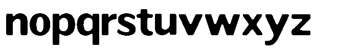 Readant Soft Bold Semi Expanded Font LOWERCASE