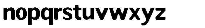 Readant Soft Bold Font LOWERCASE