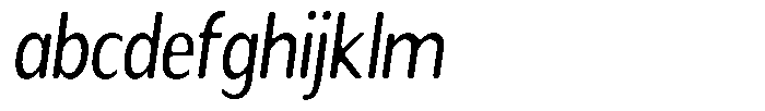 Readant Soft Condensed Italic FONT