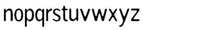 Readant Soft Condensed Font LOWERCASE