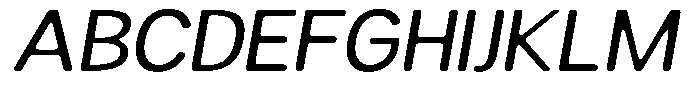 Readant Soft Expanded Italic Font UPPERCASE