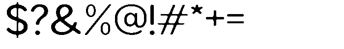Readant Soft Expanded Font OTHER CHARS