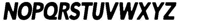 Readant Soft Extra Bold Condensed Italic Font UPPERCASE