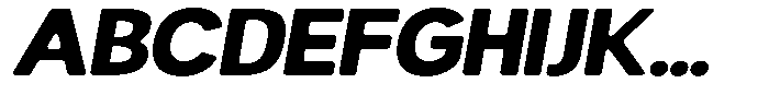 Readant Soft Extra Bold Expanded Italic Font UPPERCASE