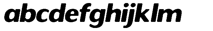 Readant Soft Extra Bold Expanded Italic FONT