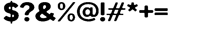 Readant Soft Extra Bold Expanded Font OTHER CHARS