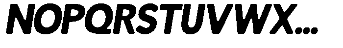 Readant Soft Extra Bold Italic Font UPPERCASE