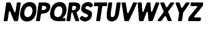 Readant Soft Extra Bold Semi Condensed Italic Font UPPERCASE