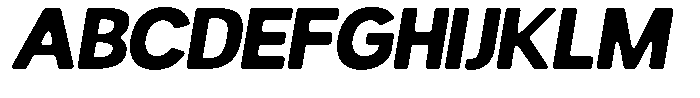 Readant Soft Extra Bold Semi Expanded Italic Font UPPERCASE