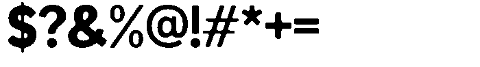 Readant Soft Extra Bold Font OTHER CHARS