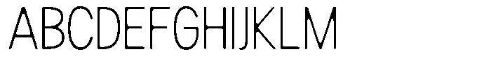 Readant Soft Extra Light Condensed Font UPPERCASE