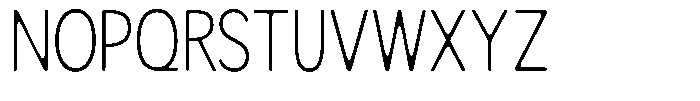 Readant Soft Extra Light Condensed Font UPPERCASE