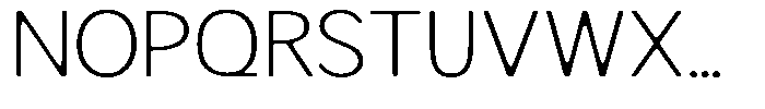 Readant Soft Extra Light Expanded Font UPPERCASE