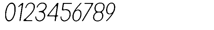 Readant Soft Extra Light Semi Condensed Italic Font OTHER CHARS