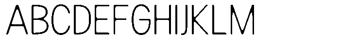 Readant Soft Extra Light Semi Condensed Font UPPERCASE