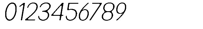 Readant Soft Extra Light Semi Expanded Italic Font OTHER CHARS