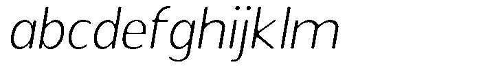 Readant Soft Extra Light Semi Expanded Italic FONT