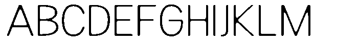 Readant Soft Extra Light Semi Expanded Font UPPERCASE