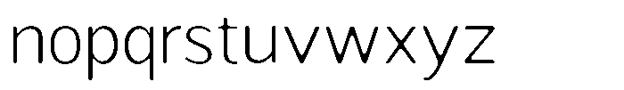 Readant Soft Extra Light Semi Expanded Font LOWERCASE