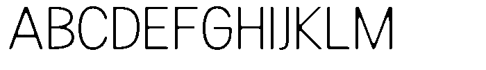 Readant Soft Extra Light Font UPPERCASE