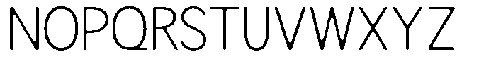 Readant Soft Extra Light Font UPPERCASE