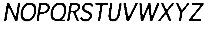 Readant Soft Italic Font UPPERCASE