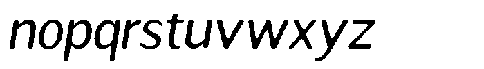 Readant Soft Italic Font LOWERCASE