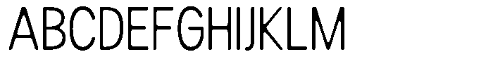 Readant Soft Light Condensed Font UPPERCASE