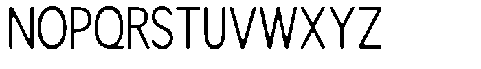 Readant Soft Light Condensed Font UPPERCASE