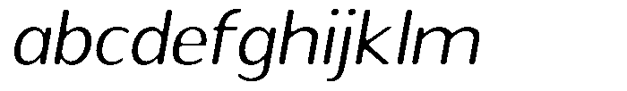 Readant Soft Light Expanded Italic FONT
