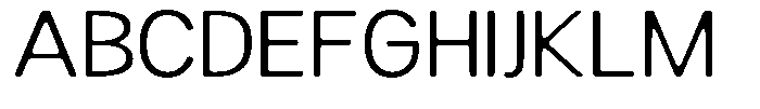 Readant Soft Light Expanded Font UPPERCASE