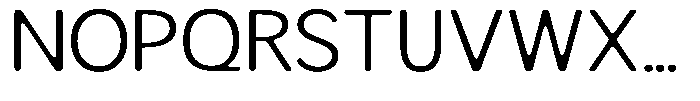 Readant Soft Light Expanded Font UPPERCASE