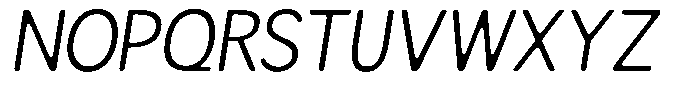 Readant Soft Light Italic Font UPPERCASE